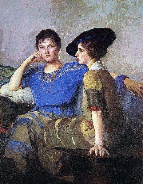 Edmund Charles Tarbell Sisters Sweden oil painting art